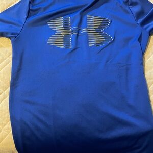 Under Armor Heatgear Boys Blue Short sleeve T shirt